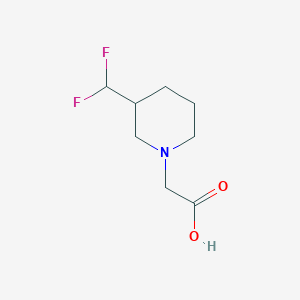 molecular formula C8H13F2NO2 B1482349 2-(3-(二氟甲基)哌啶-1-基)乙酸 CAS No. 2092064-30-5