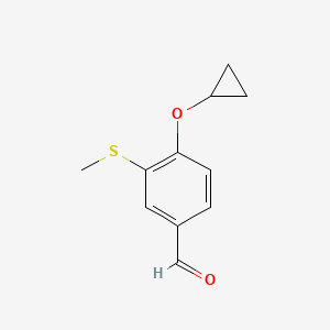 4-Cyclopropoxy-3-(methylthio)benzaldehyde