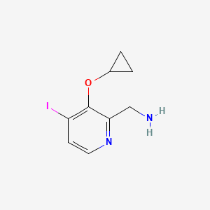 (3-Cyclopropoxy-4-iodopyridin-2-YL)methanamine