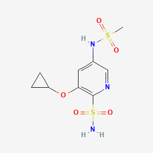 3-Cyclopropoxy-5-(methylsulfonamido)pyridine-2-sulfonamide