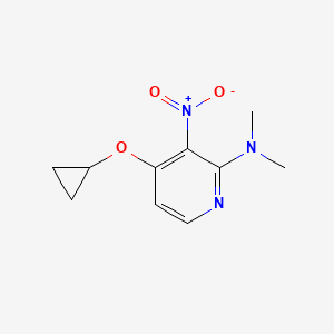 4-Cyclopropoxy-N,N-dimethyl-3-nitropyridin-2-amine