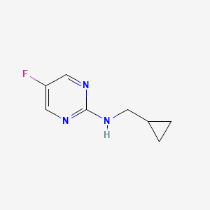 molecular formula C8H10FN3 B1482356 N-(cyclopropylmethyl)-5-fluoropyrimidin-2-amine CAS No. 1566302-87-1