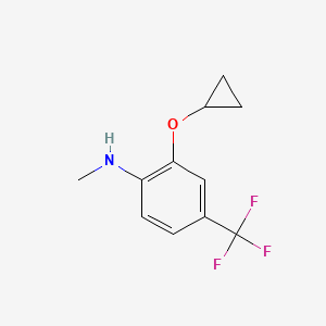 2-Cyclopropoxy-N-methyl-4-(trifluoromethyl)aniline