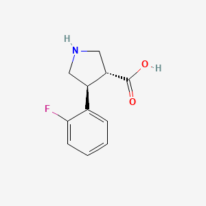 (3R,4S)-4-(2-Fluorophenyl)pyrrolidine-3-carboxylic acid