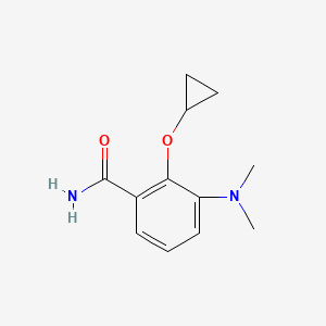 2-Cyclopropoxy-3-(dimethylamino)benzamide