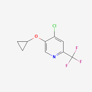 4-Chloro-5-cyclopropoxy-2-(trifluoromethyl)pyridine