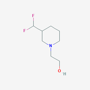 molecular formula C8H15F2NO B1482361 2-(3-(Difluoromethyl)piperidin-1-yl)ethan-1-ol CAS No. 2092411-61-3