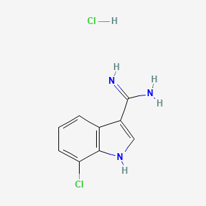 7-chloro-1H-indole-3-carboximidamide hydrochloride