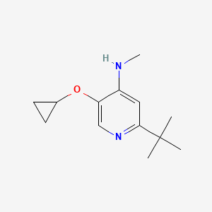 2-Tert-butyl-5-cyclopropoxy-N-methylpyridin-4-amine