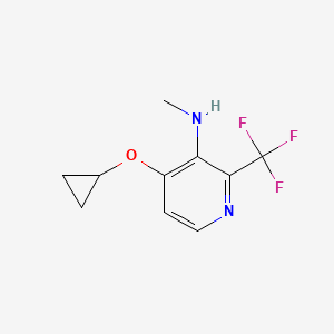 4-Cyclopropoxy-N-methyl-2-(trifluoromethyl)pyridin-3-amine