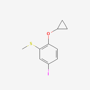 (2-Cyclopropoxy-5-iodophenyl)(methyl)sulfane