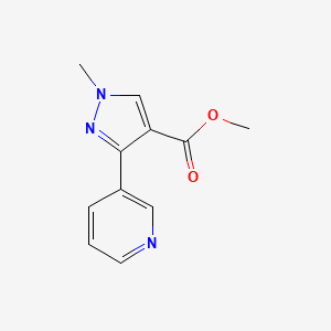methyl 1-methyl-3-(pyridin-3-yl)-1H-pyrazole-4-carboxylate