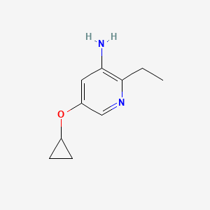 5-Cyclopropoxy-2-ethylpyridin-3-amine