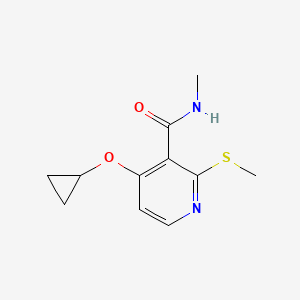 4-Cyclopropoxy-N-methyl-2-(methylthio)nicotinamide