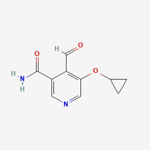 5-Cyclopropoxy-4-formylnicotinamide