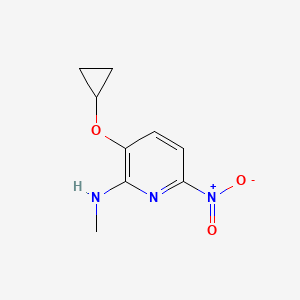 3-Cyclopropoxy-N-methyl-6-nitropyridin-2-amine