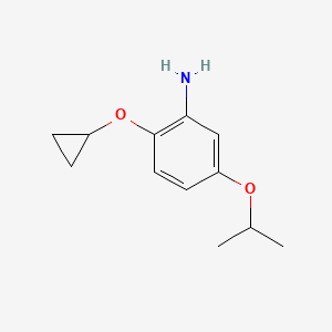 2-Cyclopropoxy-5-isopropoxyaniline