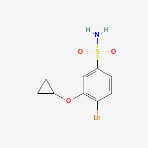 4-Bromo-3-cyclopropoxybenzenesulfonamide