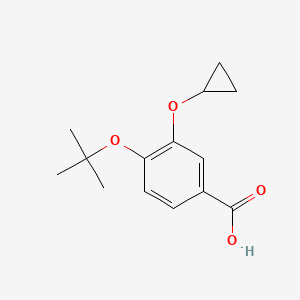 4-Tert-butoxy-3-cyclopropoxybenzoic acid