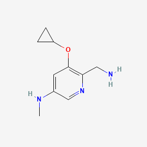 6-(Aminomethyl)-5-cyclopropoxy-N-methylpyridin-3-amine