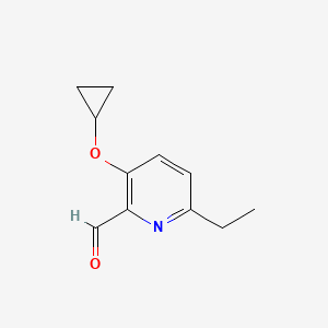 3-Cyclopropoxy-6-ethylpicolinaldehyde