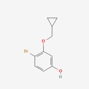 4-Bromo-3-(cyclopropylmethoxy)phenol