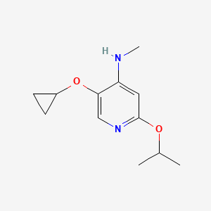 5-Cyclopropoxy-2-isopropoxy-N-methylpyridin-4-amine