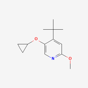 4-Tert-butyl-5-cyclopropoxy-2-methoxypyridine