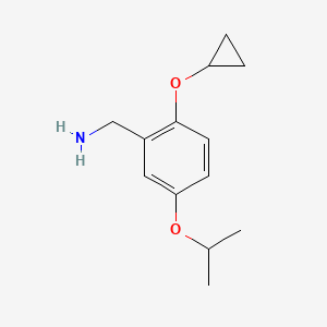 (2-Cyclopropoxy-5-isopropoxyphenyl)methanamine