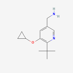 (6-Tert-butyl-5-cyclopropoxypyridin-3-YL)methanamine