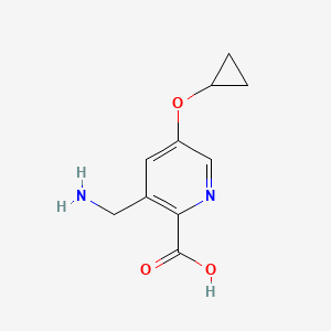 3-(Aminomethyl)-5-cyclopropoxypicolinic acid