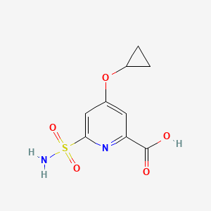 4-Cyclopropoxy-6-sulfamoylpicolinic acid