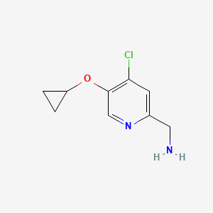 (4-Chloro-5-cyclopropoxypyridin-2-YL)methanamine