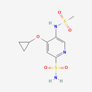 4-Cyclopropoxy-5-(methylsulfonamido)pyridine-2-sulfonamide