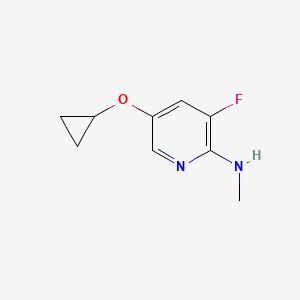 5-Cyclopropoxy-3-fluoro-N-methylpyridin-2-amine