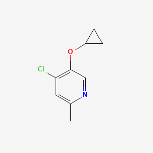 4-Chloro-5-cyclopropoxy-2-methylpyridine