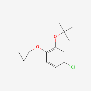 2-Tert-butoxy-4-chloro-1-cyclopropoxybenzene