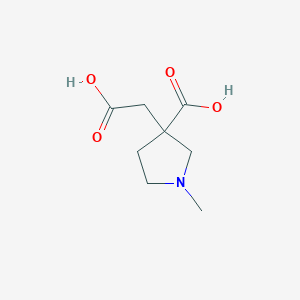 3-(Carboxymethyl)-1-methylpyrrolidine-3-carboxylic acid