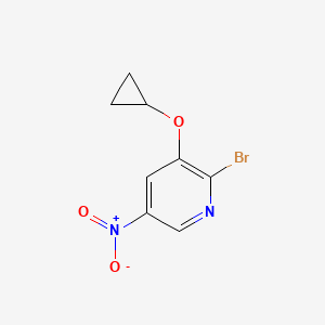 2-Bromo-3-cyclopropoxy-5-nitropyridine