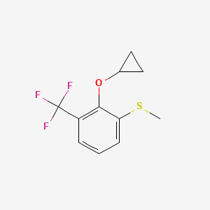 (2-Cyclopropoxy-3-(trifluoromethyl)phenyl)(methyl)sulfane