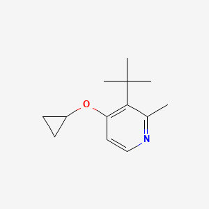 3-Tert-butyl-4-cyclopropoxy-2-methylpyridine