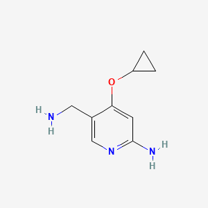 5-(Aminomethyl)-4-cyclopropoxypyridin-2-amine