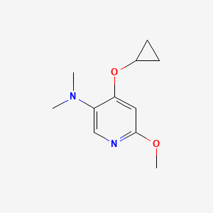 4-Cyclopropoxy-6-methoxy-N,N-dimethylpyridin-3-amine