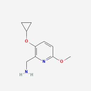 (3-Cyclopropoxy-6-methoxypyridin-2-YL)methanamine