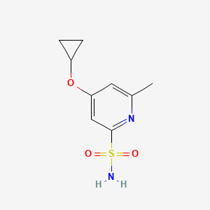 4-Cyclopropoxy-6-methylpyridine-2-sulfonamide