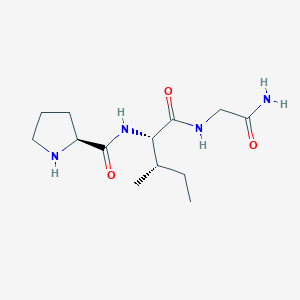 molecular formula C13H24N4O3 B14823963 Glycinamide, L-prolyl-L-isoleucyl- CAS No. 3481-36-5