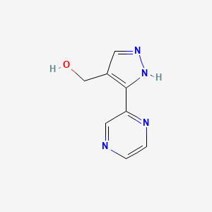(3-(pyrazin-2-yl)-1H-pyrazol-4-yl)methanol