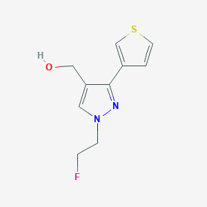 molecular formula C10H11FN2OS B1482404 (1-(2-fluoroethyl)-3-(thiophen-3-yl)-1H-pyrazol-4-yl)methanol CAS No. 2098017-89-9