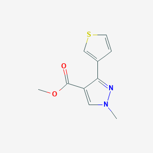 methyl 1-methyl-3-(thiophen-3-yl)-1H-pyrazole-4-carboxylate