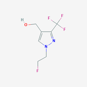 molecular formula C7H8F4N2O B1482421 (1-(2-fluoroethyl)-3-(trifluoromethyl)-1H-pyrazol-4-yl)methanol CAS No. 2098082-78-9